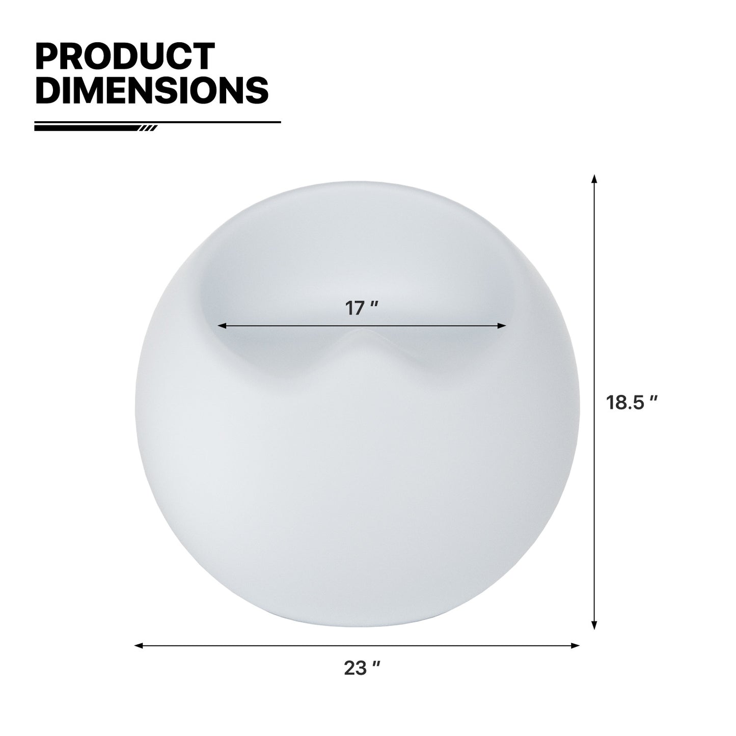 LED - Stool - Apple Shape - 16 Colors Remote Control
