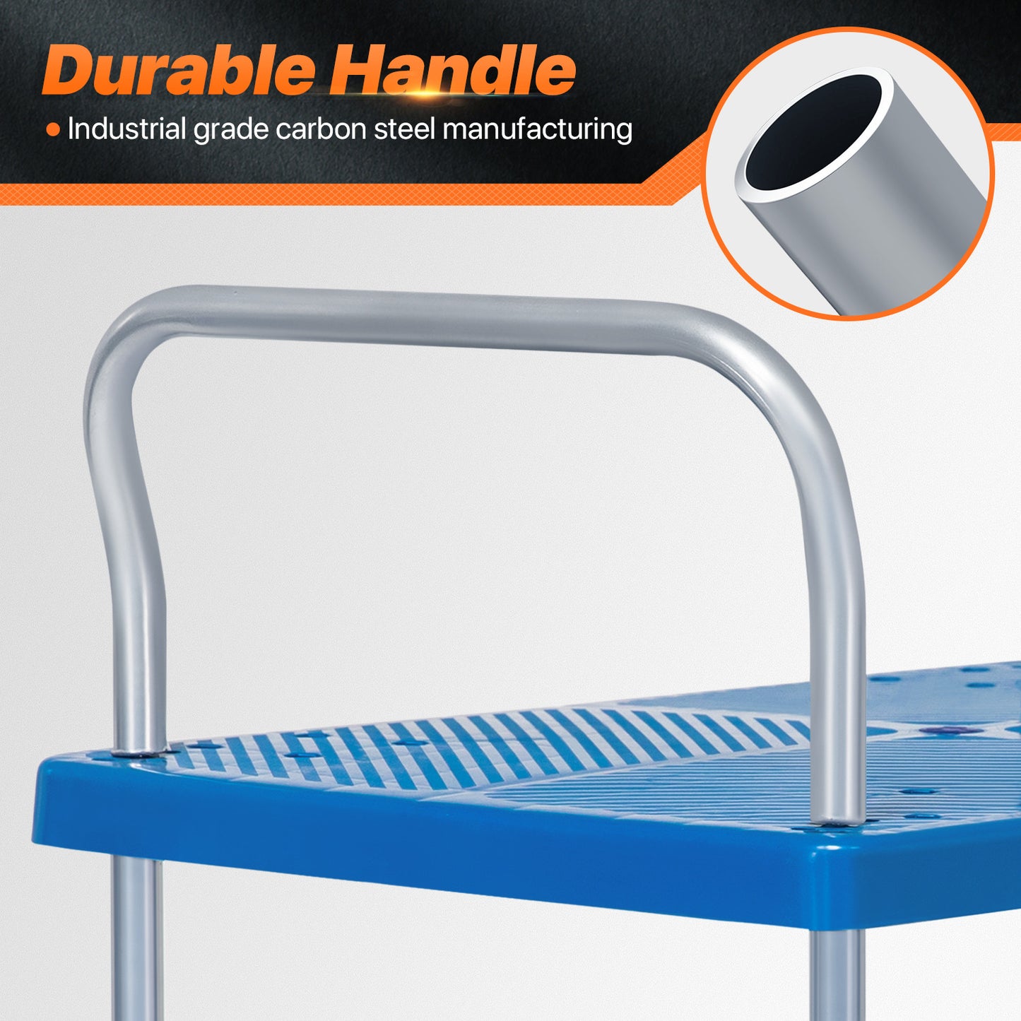 2 Tier Rolling Utility Cart