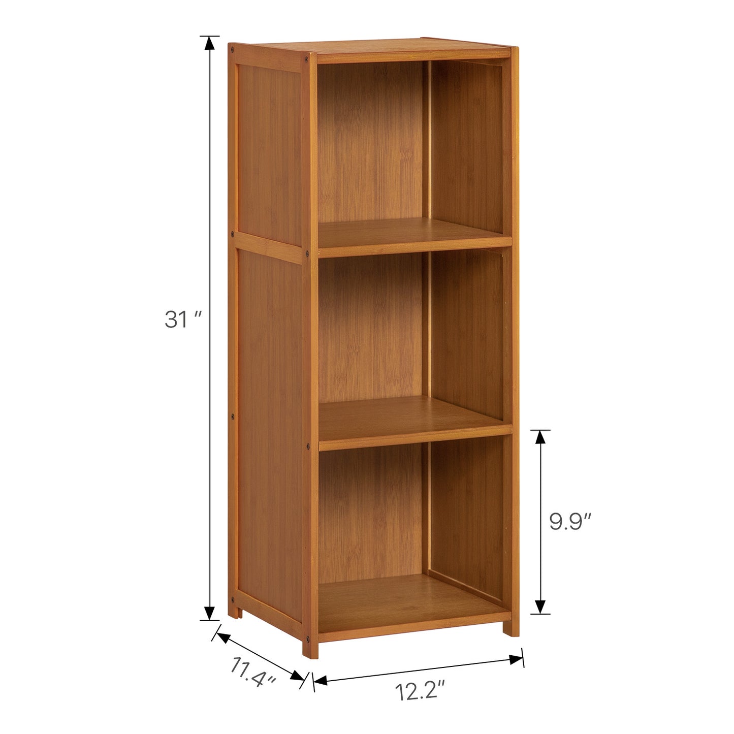 Doorless Bookcase - Brown