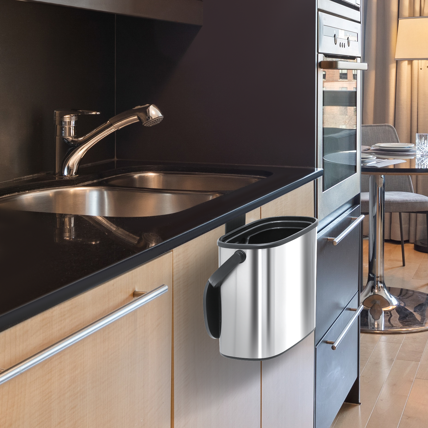 1.3 Gallon Hanging Trash Can