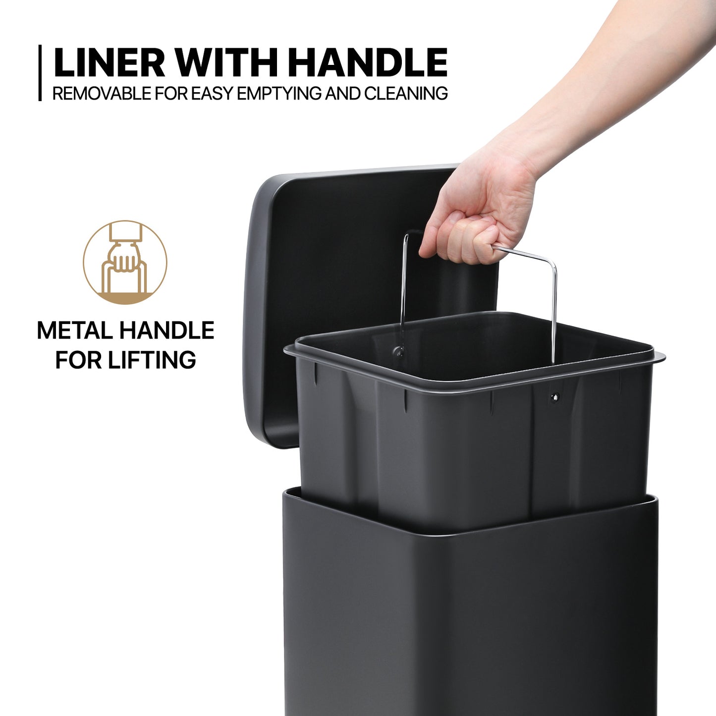 Step-On Trash Bin - 30L