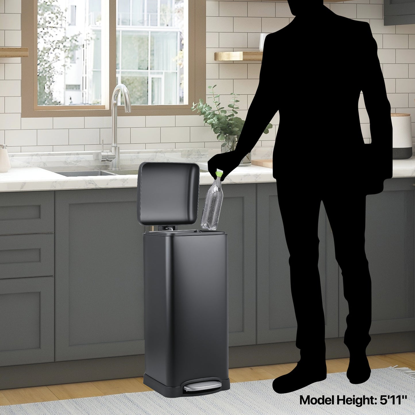 Step-On Trash Bin - 30L