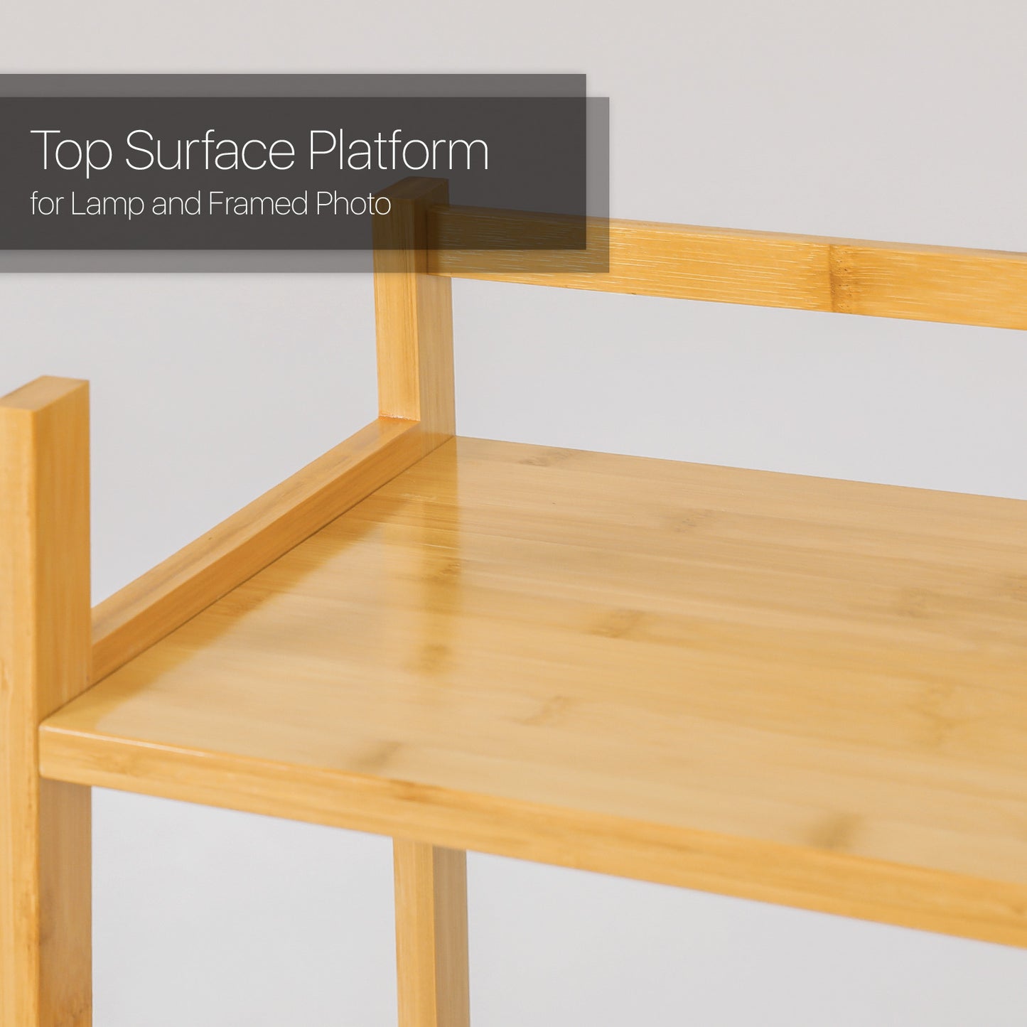Simplified Trapezoid Multi-Functional Flower Plant Rack - 4 Tier - Natural