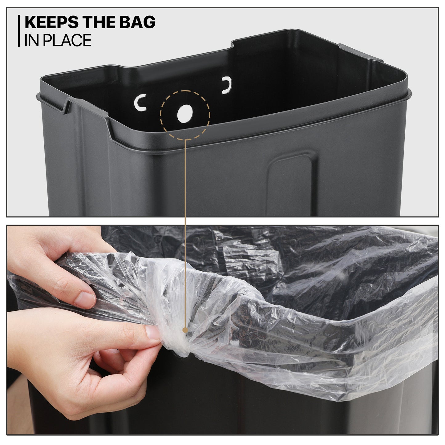 Step-On Trash Bin - 40L