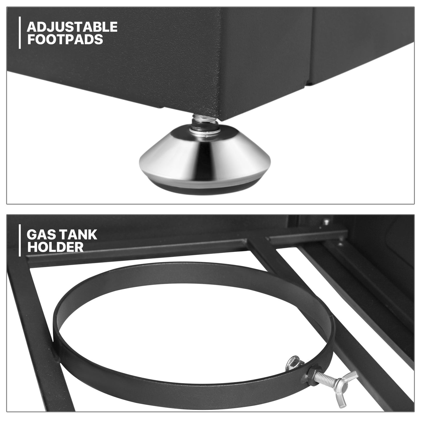 28" Square Fire Pit - Gray