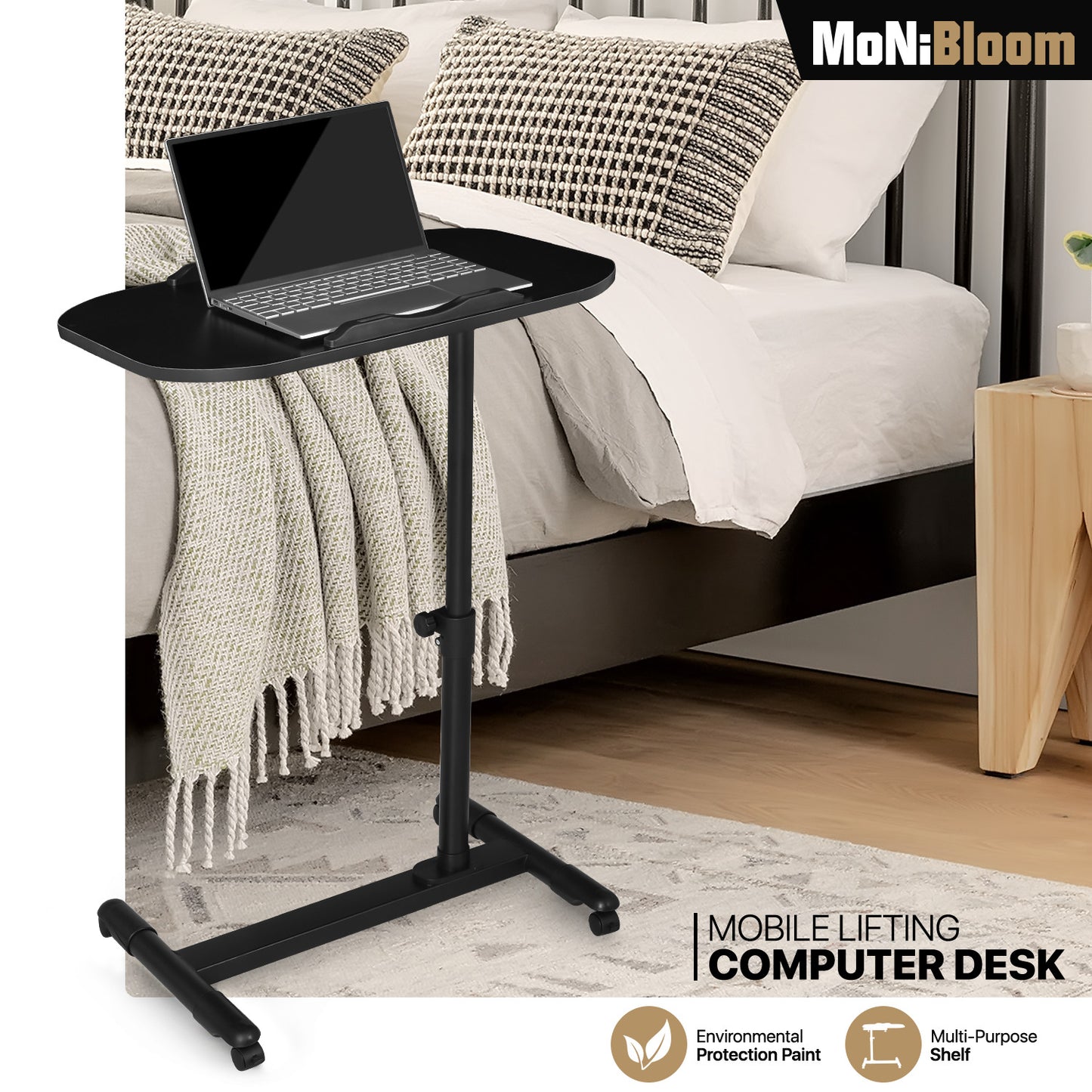 Tilting Computer Desk 24"x15.5"36" - Adjustable Height 24" to 36"