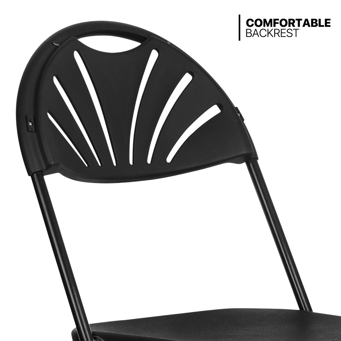 10 Pcs Fan Back Foldable Chair