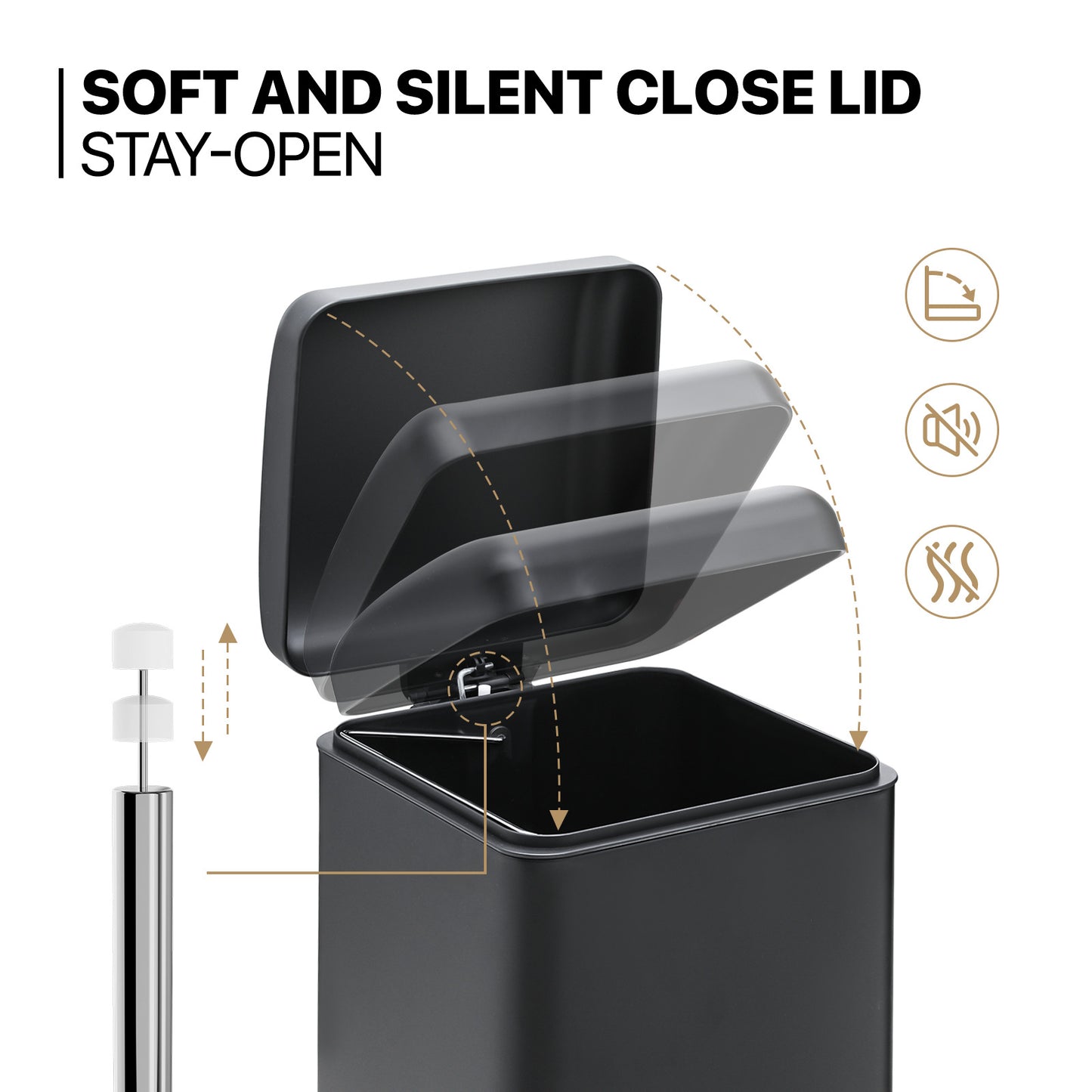 Step-On Trash Bin - 30L