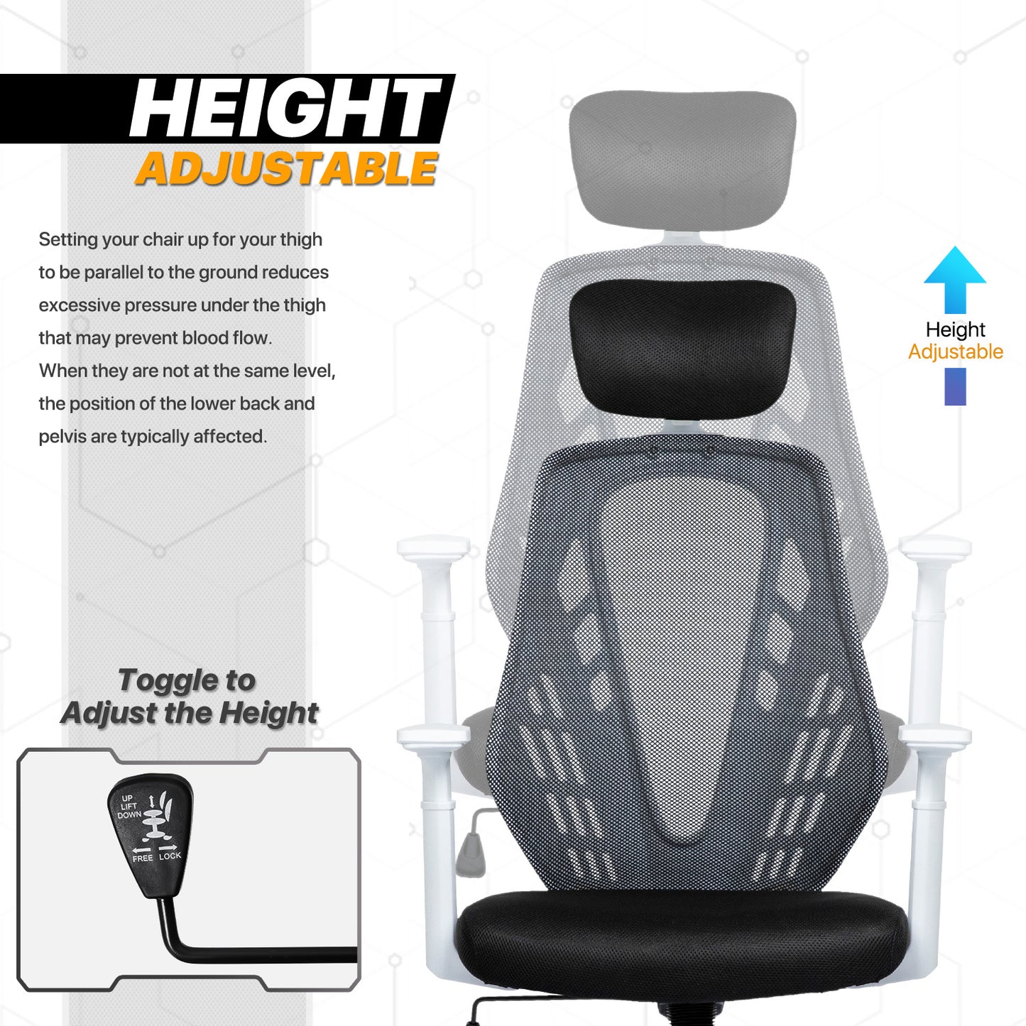 Mesh Task Chair with Headrest