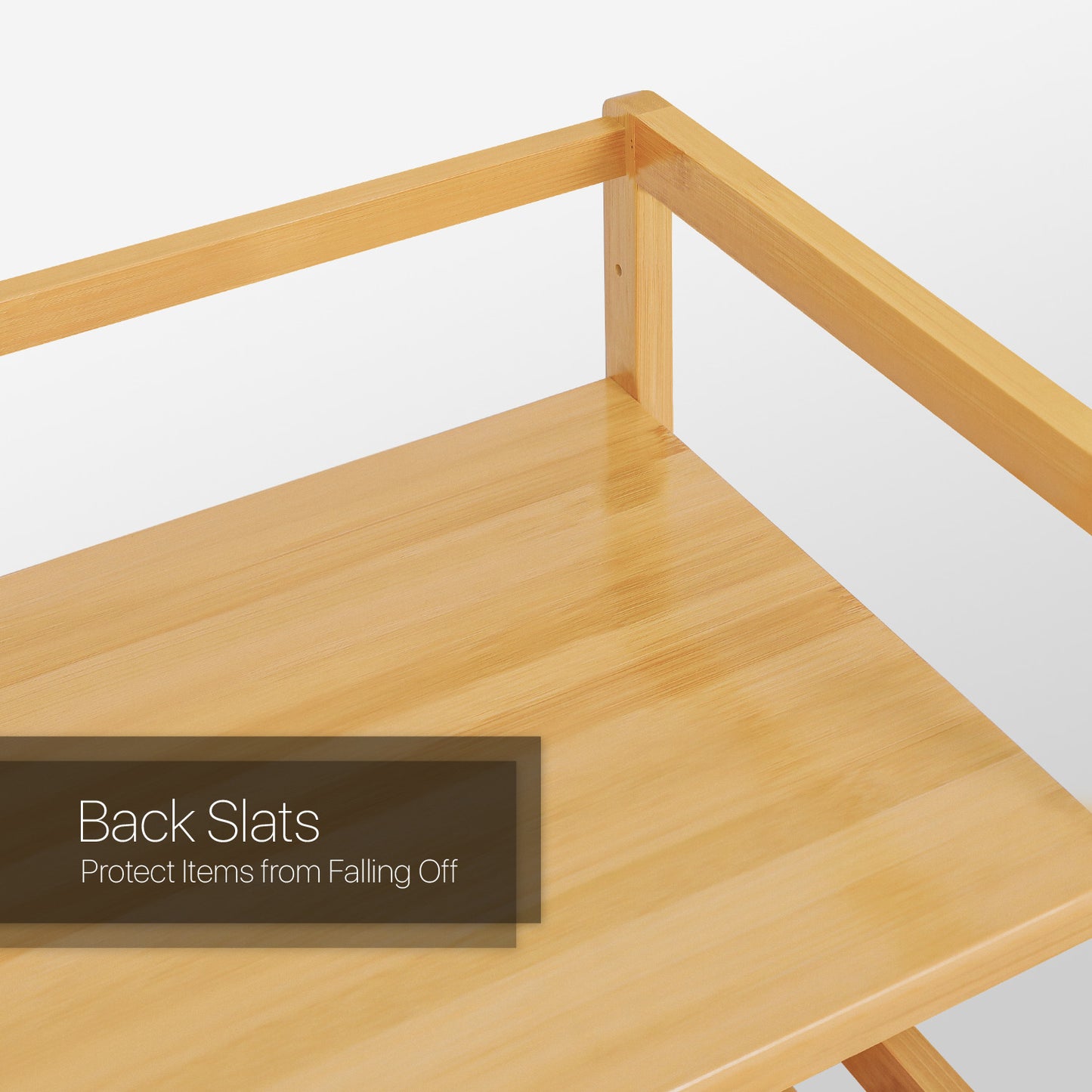 Adjustable Stand Alone Multi-Functional Shelf - 4 Tier - Natural