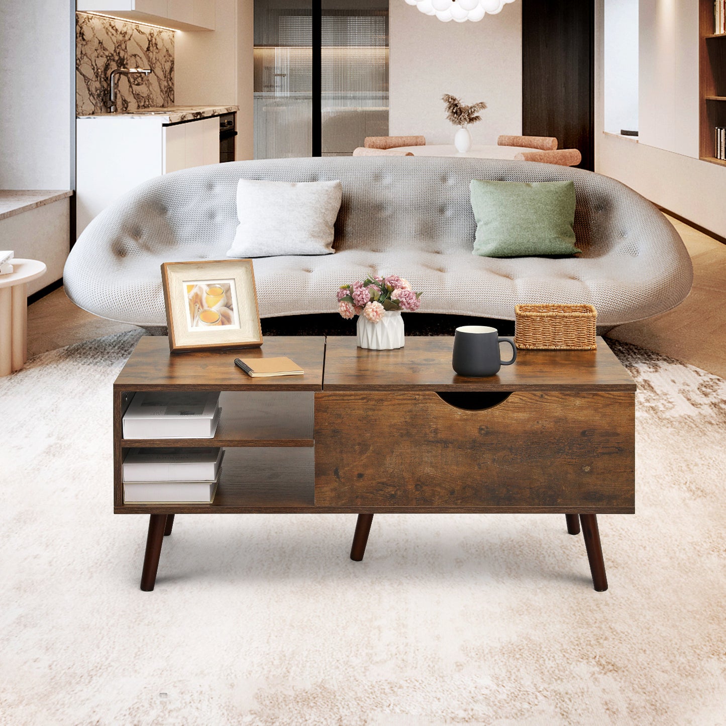 Lift-top Coffee Table 39.5“x20"x17.5"