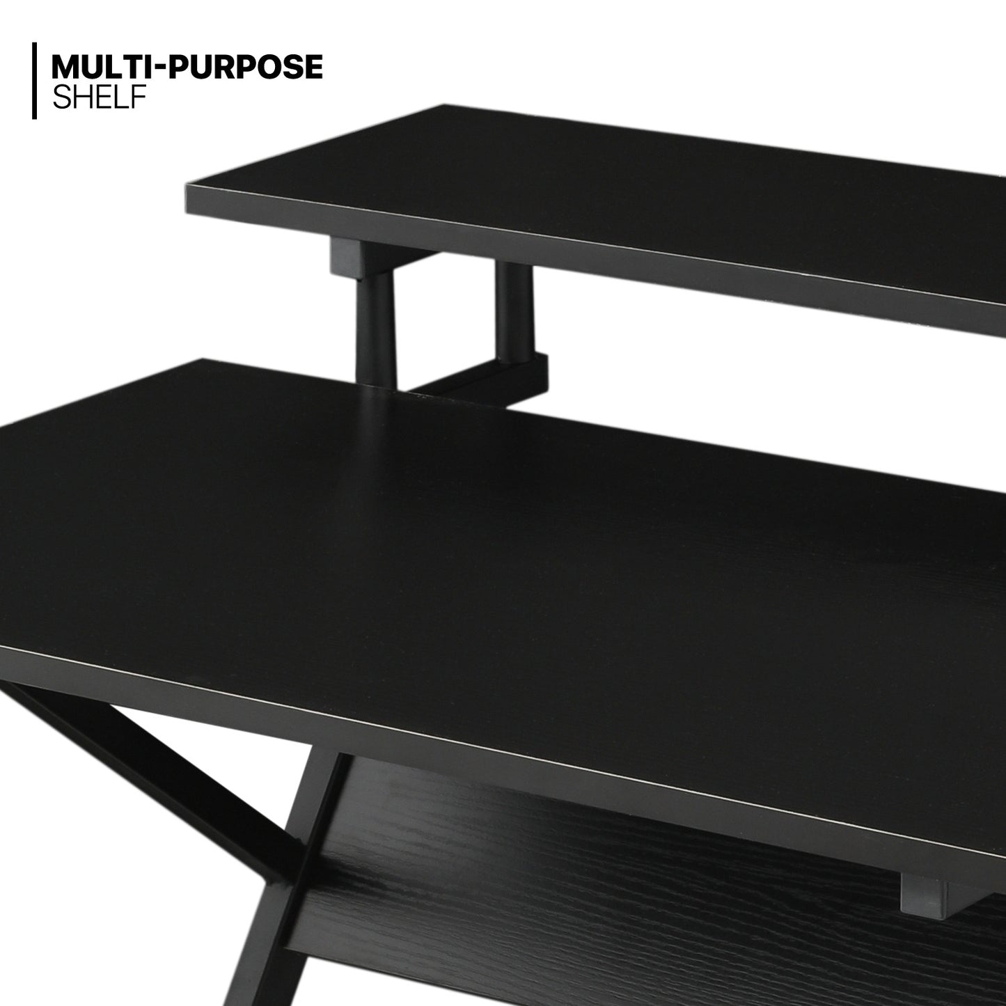 Computer Desk 31.5"x23"x32.5" - w/Monitor Shelf & CPU Stand