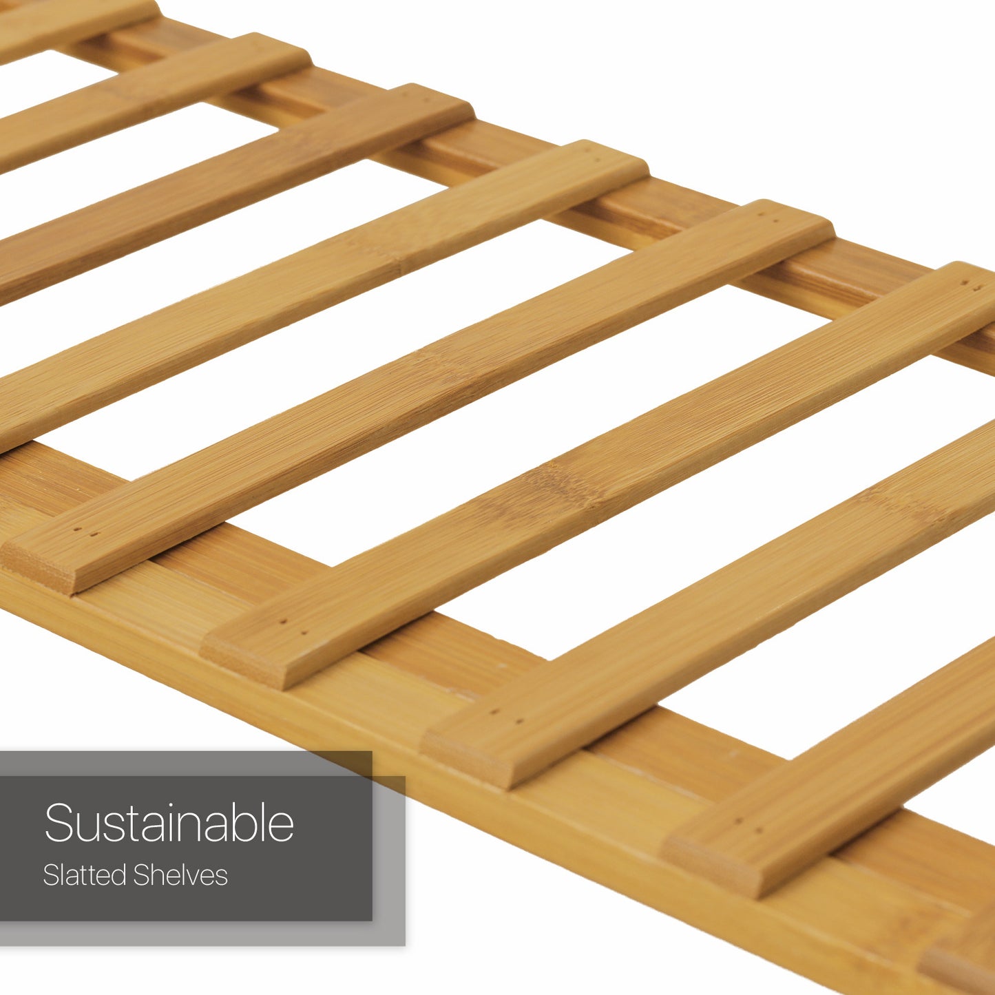 Foldable Multifunctional Shoe Rack Organizer - 5 Tier - Natural