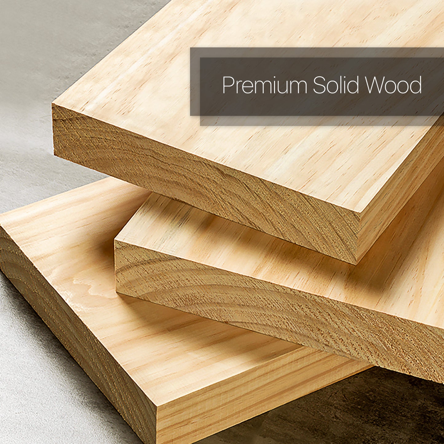 Wooden Display Storage Organizer - Unequal Top - 4 Tier - 33" - Natural
