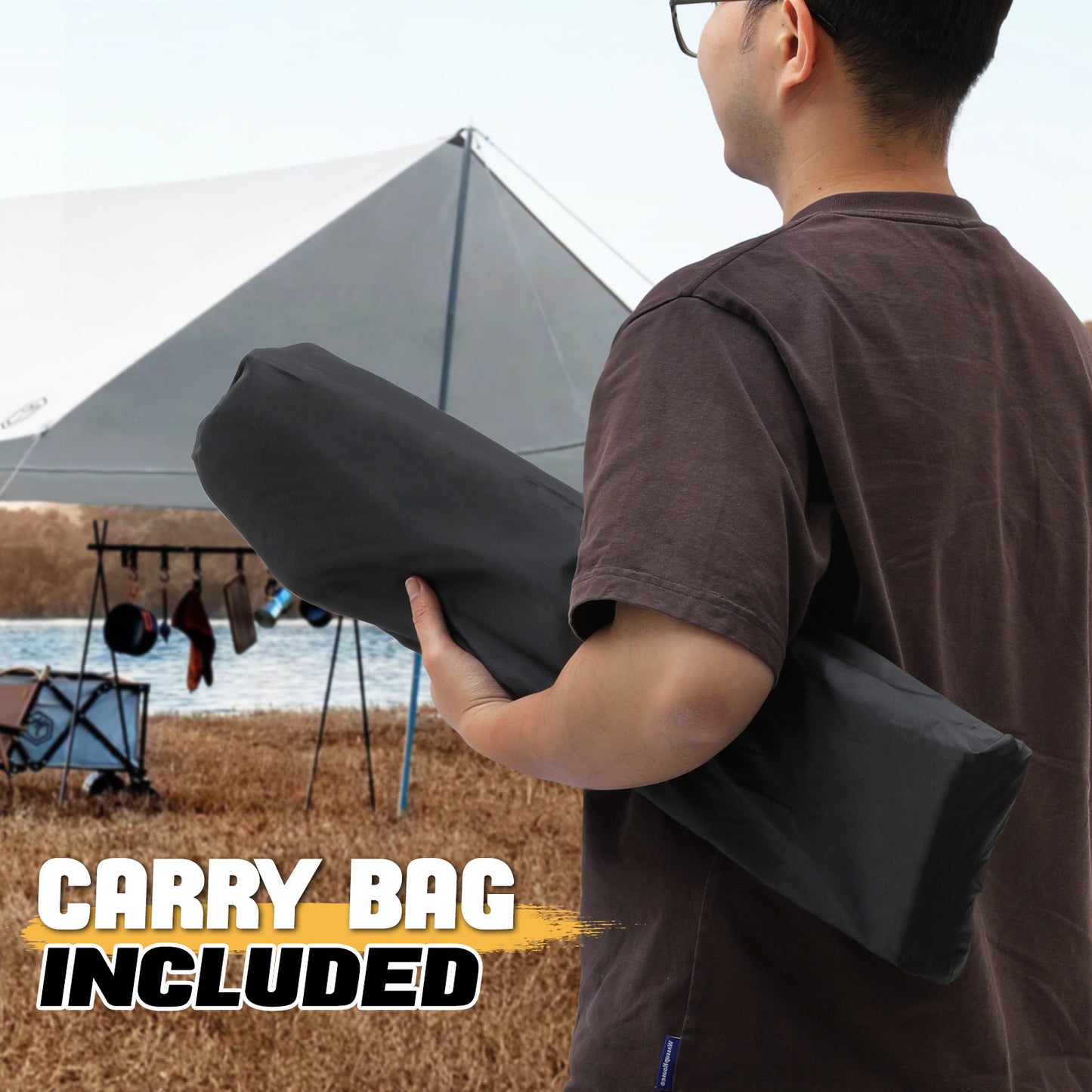 Folding Ultralight Camping Table 26.5"x18.5"x16"