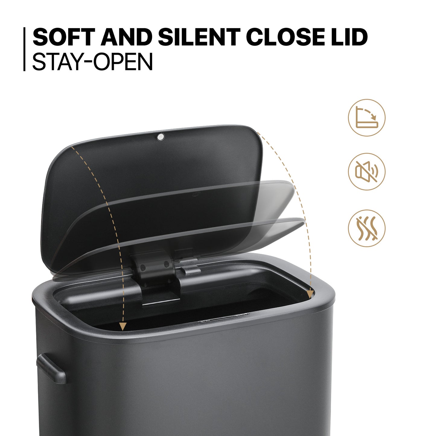 Motion Sensor Trash Can - 55L