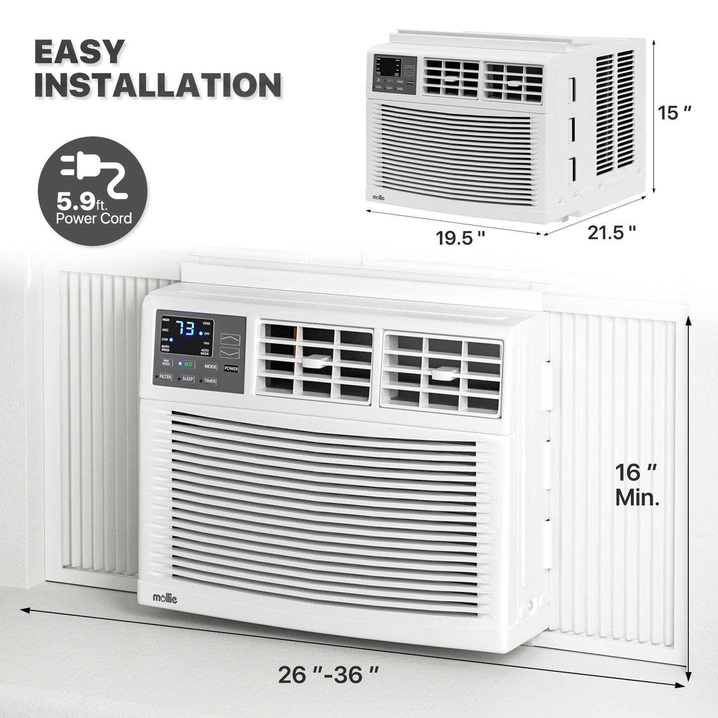 Electrical - Window Air Conditioner w/remote-12K