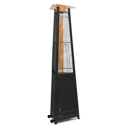 41,000 BTU Propane Patio Heater - 92.5'' Height - Pyramid Shape - w/Wheels