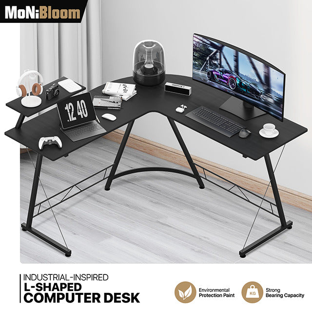 L-shape Corner Computer Desk - 51"x51"x29" - with Shelf