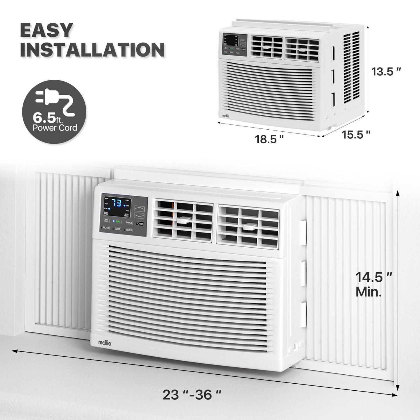 Electrical - Window Air Conditioner w/remote-8K