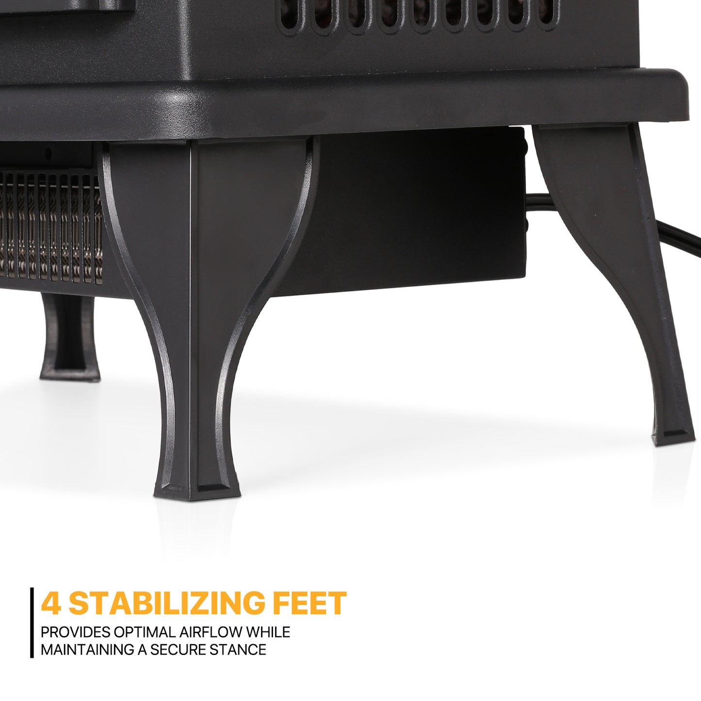 Freestanding Electric Fireplace - 1500W Space Heater