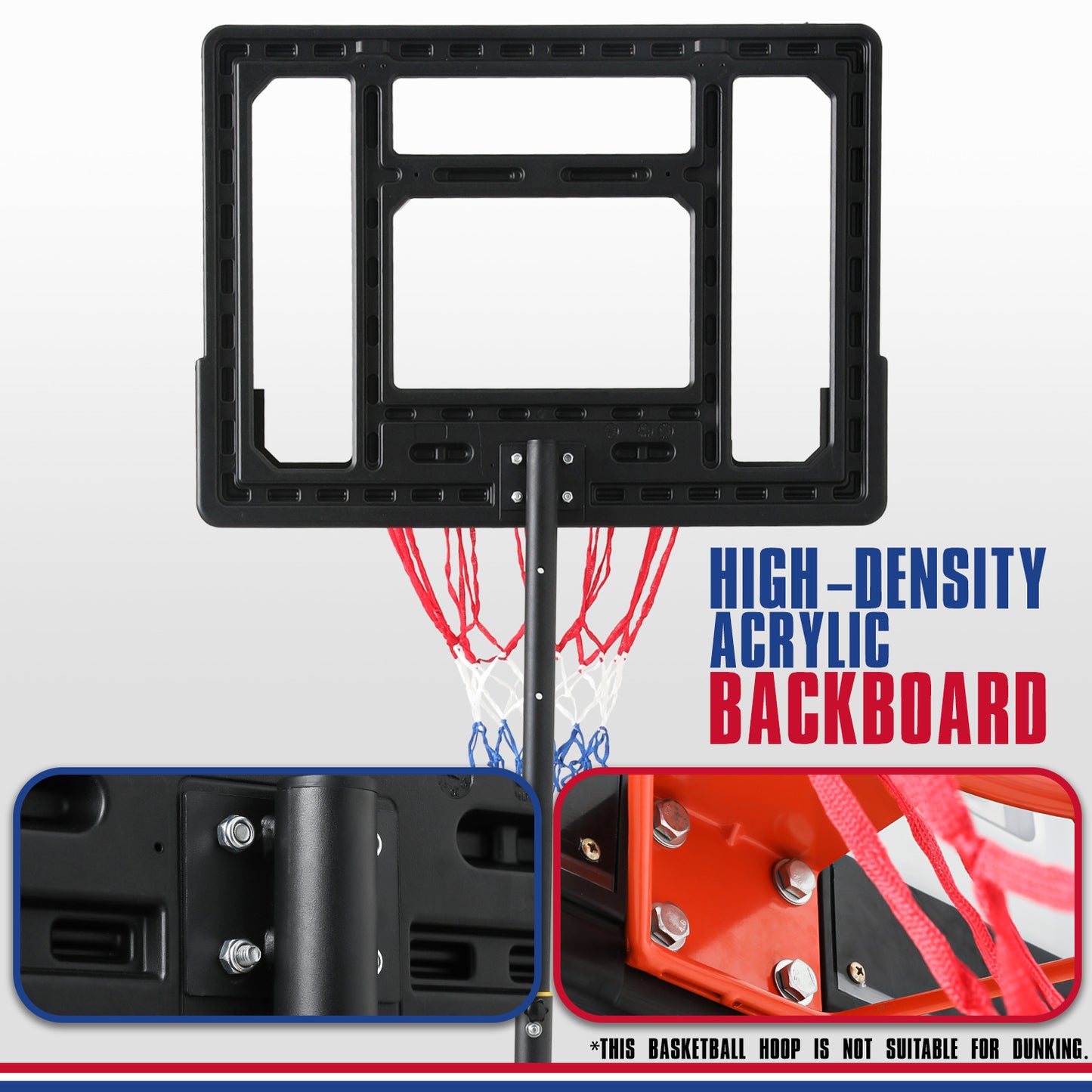 7 Ft Adjustable Height Portable Basketball Hoop