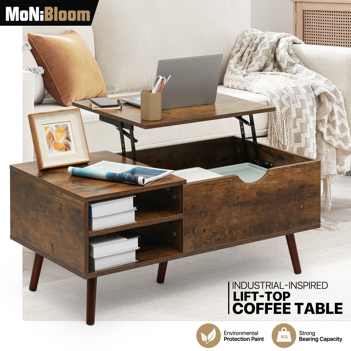 Lift-top Coffee Table 39.5“x20"x17.5"