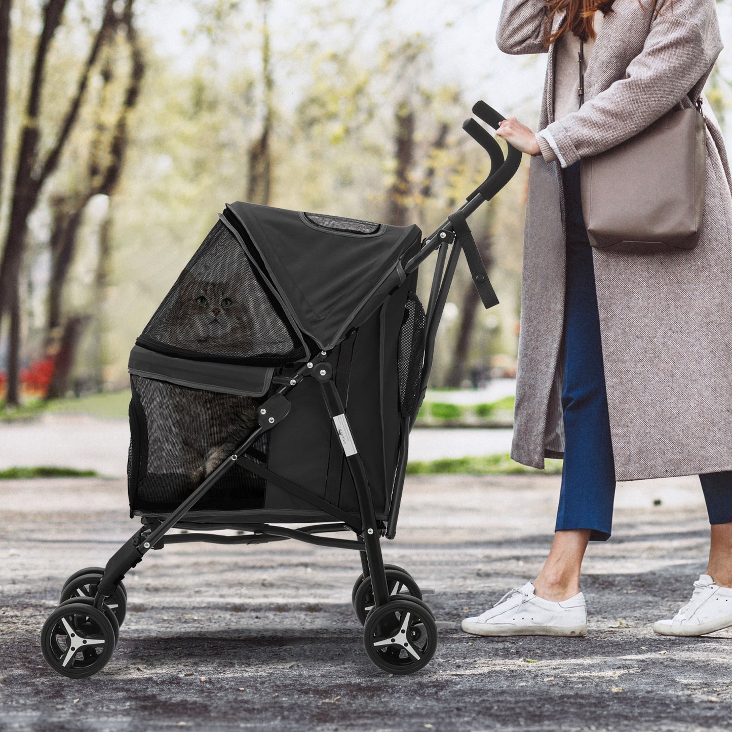 4 Wheels Pet Stroller - 26*18*37.5 inch