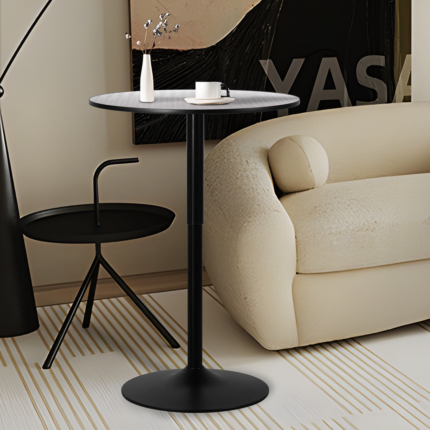 Adjustable Height Bar Table - 27.5" to 35"