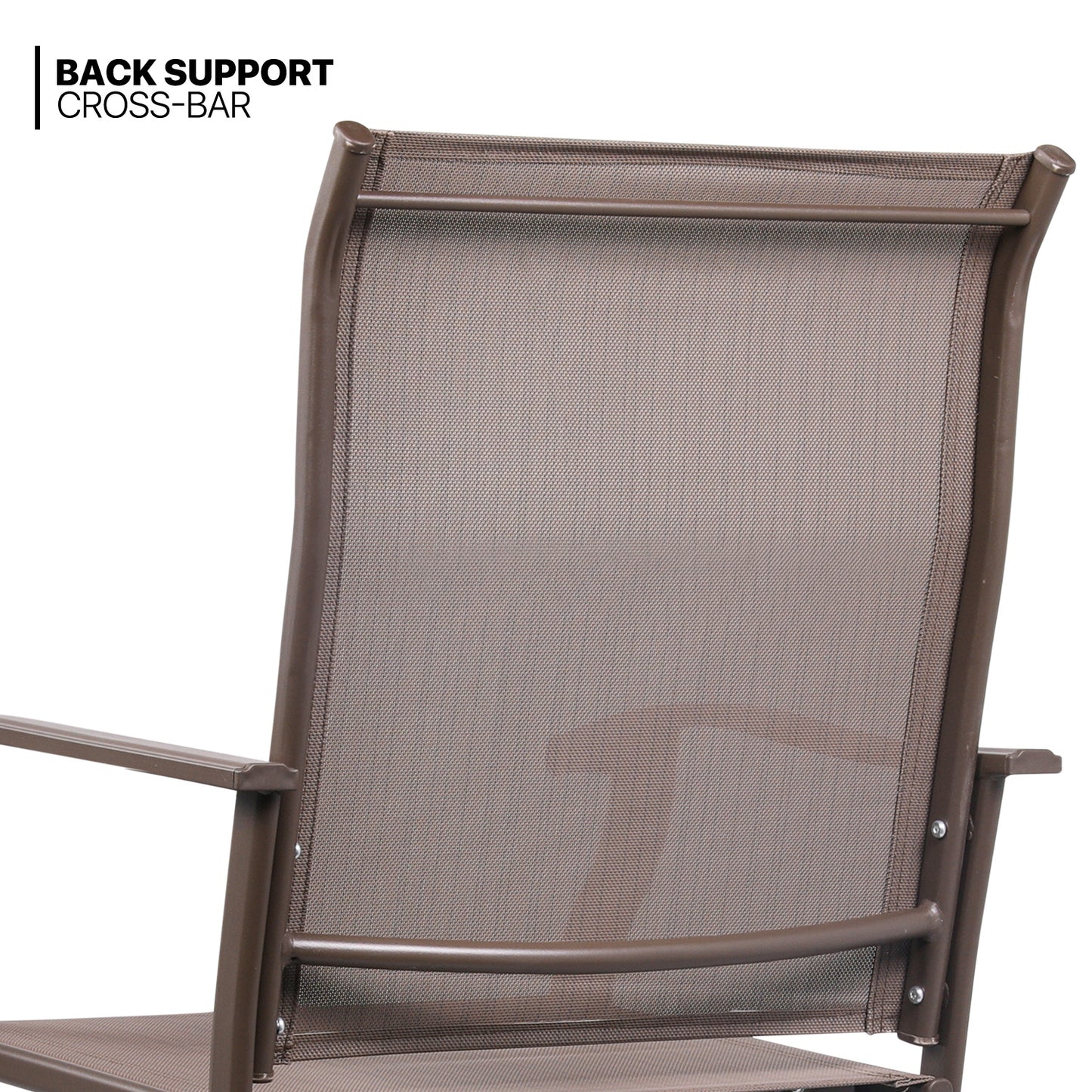 Set of 2 Swivel Patio Bar Stool - 19.5"x21.5" Seat