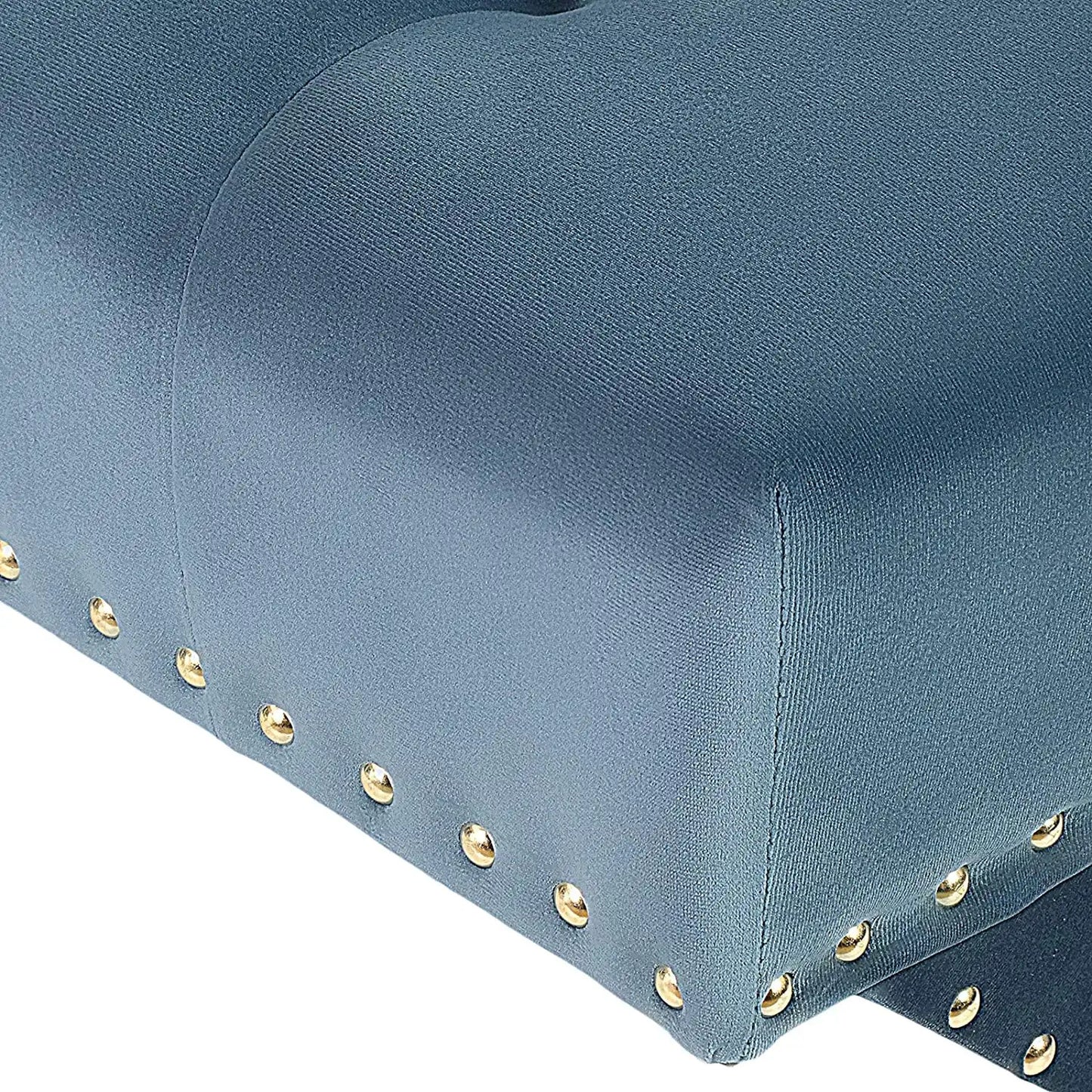 42" Tufted Ottoman Bench Microfiber Upholstered Rectangle Footrest Stool w/X-Leg