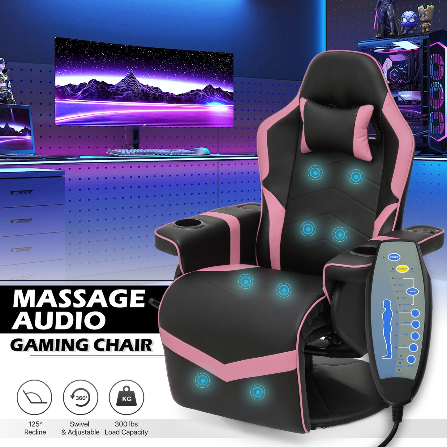 Massage Reclinable Computer Chair #002