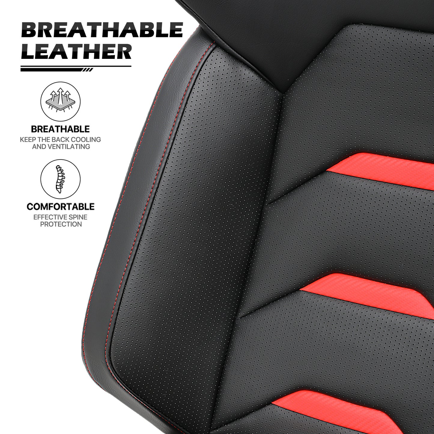 PU leather Gaming Seat - Red - For Racing Simulator