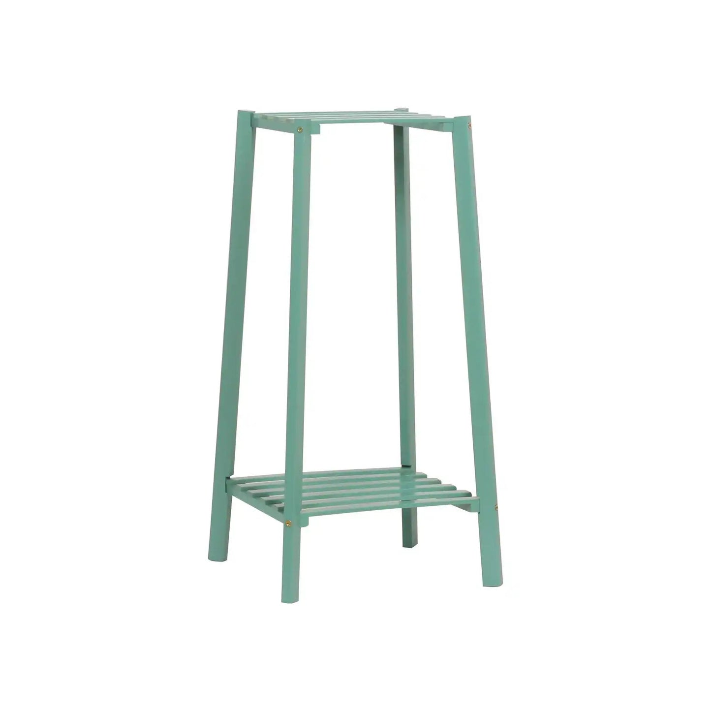 13" Green Bamboo Plant Stand