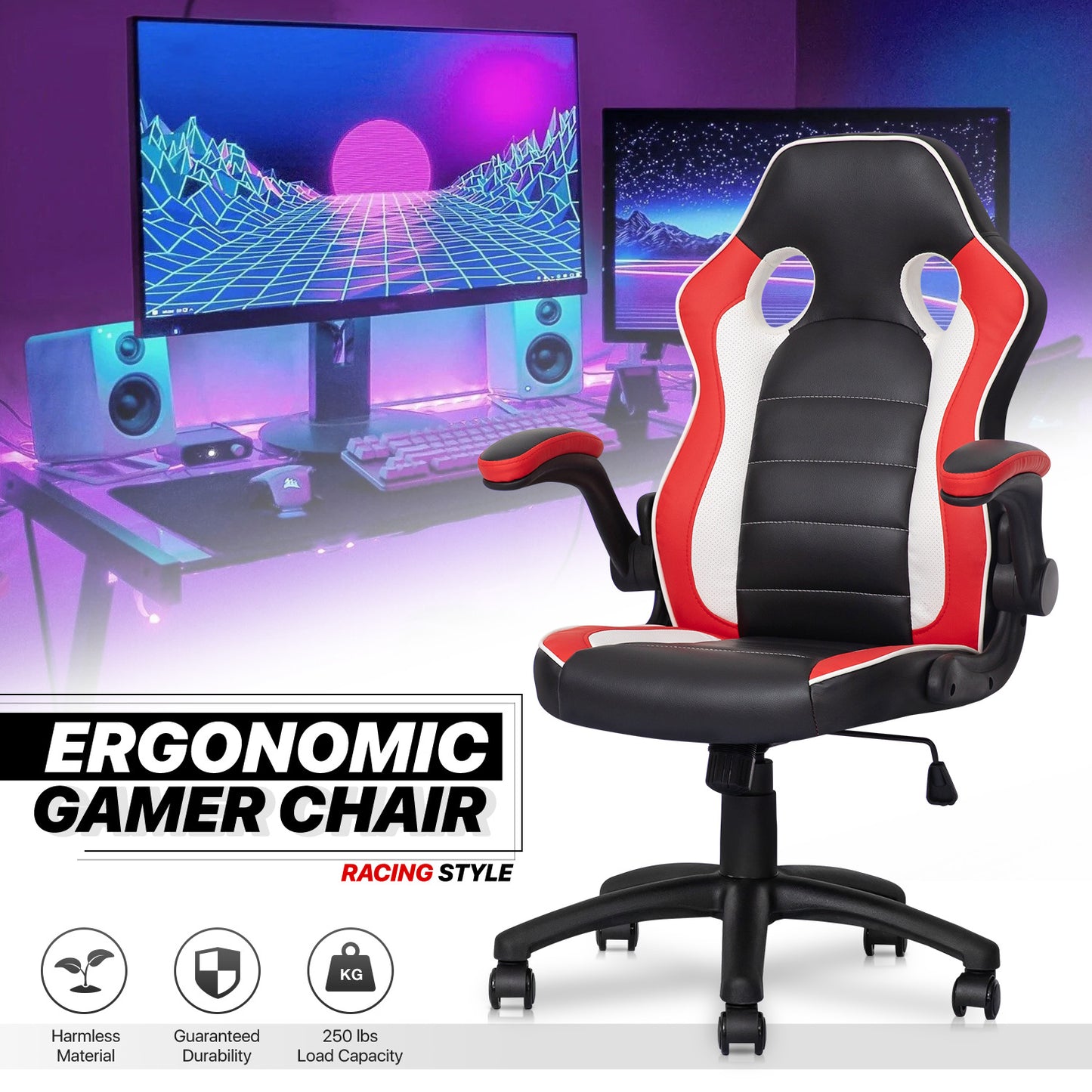 Two-Tone Racing Game Chair
