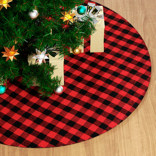 Cotton Plaid Tree Skirt
