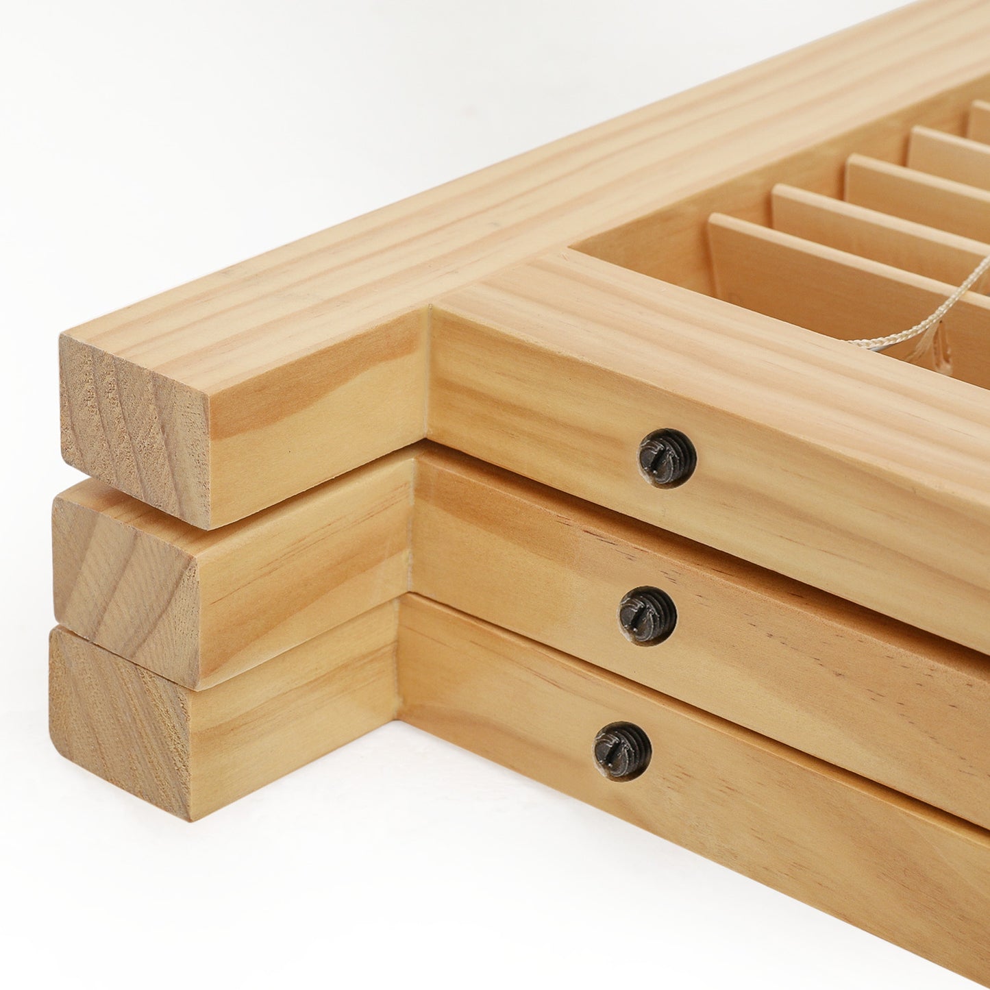 3-Panel Shutter Room Divider - Natural