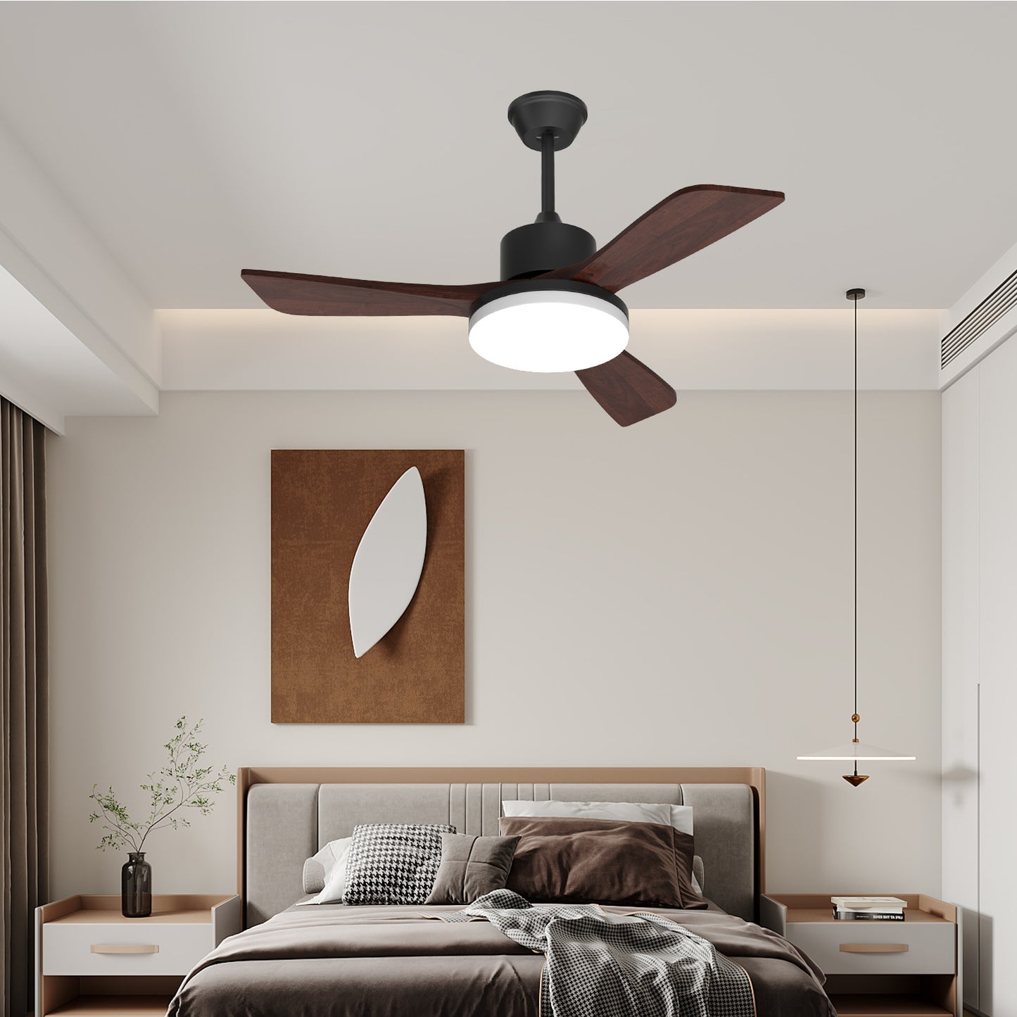 42" Reversible Lighting Ceiling Fan - 3 Blades