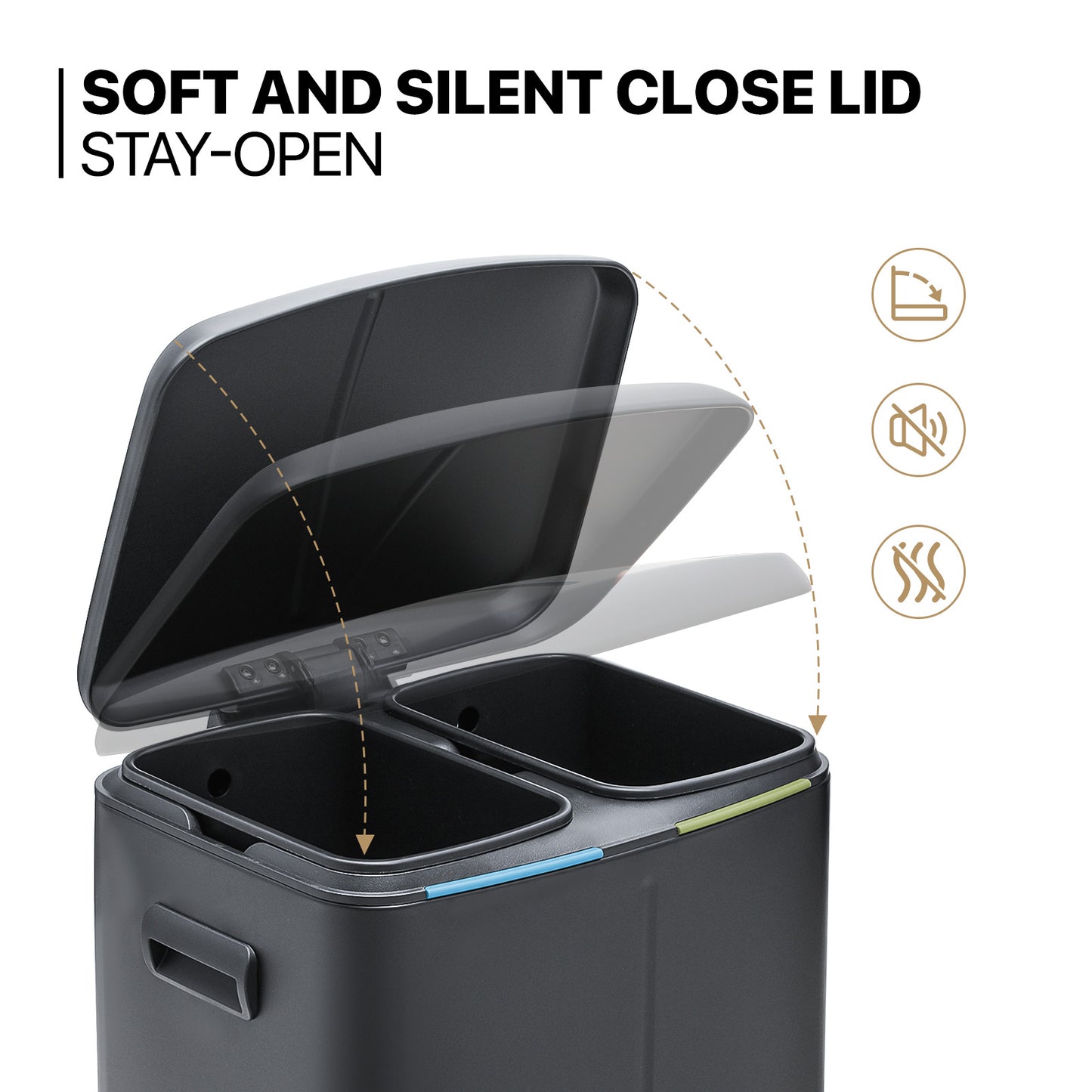 Step-On Trash Bin - 20L + 20L