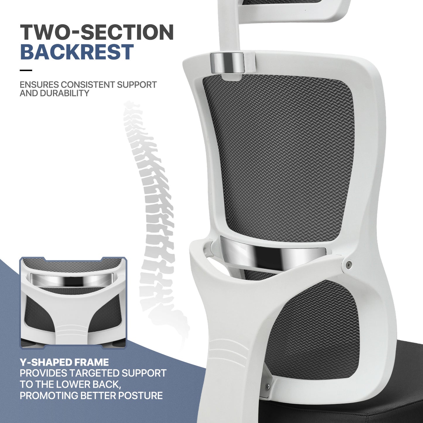Office Chair w/Separated Seat Back