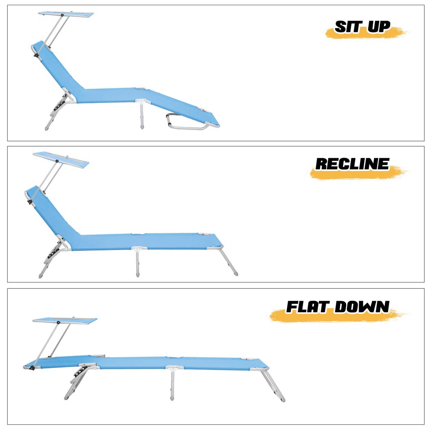 Outdoor Camping Chairs - Steel Tube - Oxford Fabric
