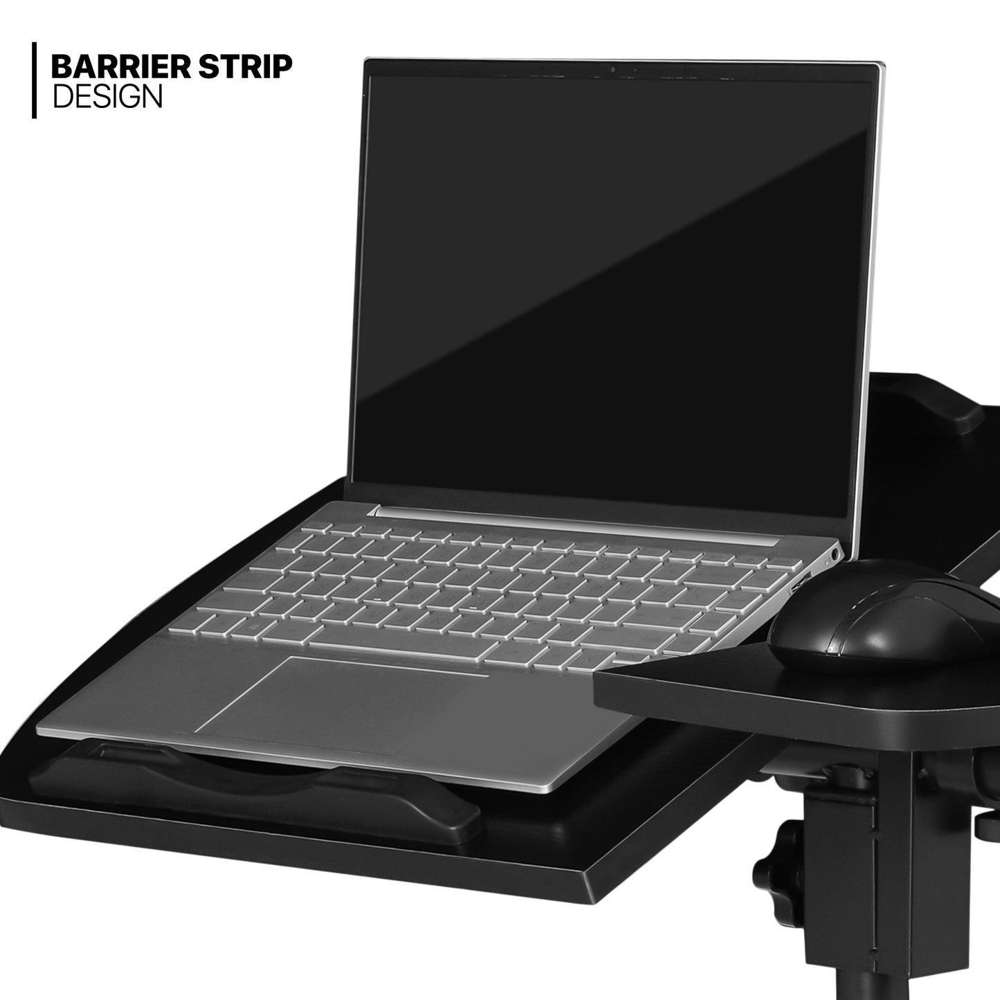 Rolling Lifting Computer Desk 16"x23.5"x35.5" - Adjustable Tilt