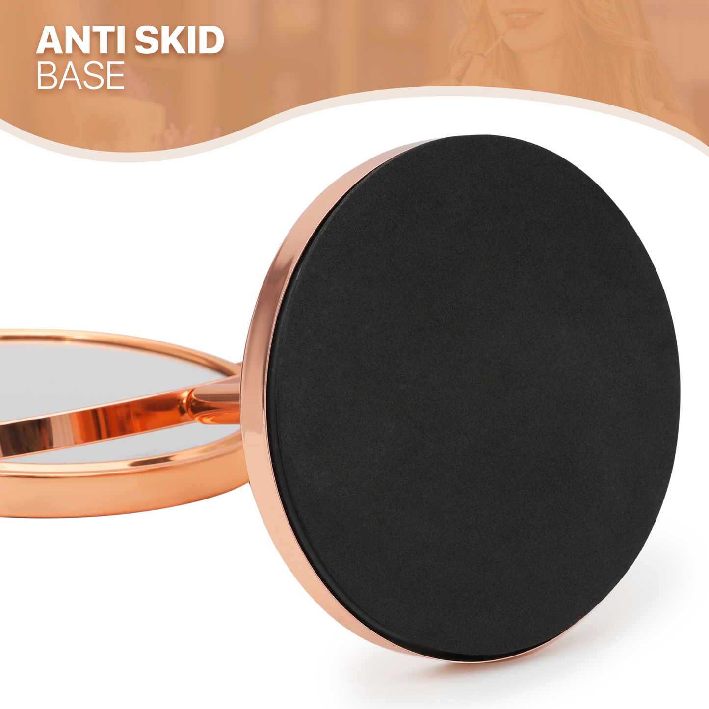 Double Sided Vanity Mirror - Round 6.5" Diameter - 1x/3x Magnification Mirror