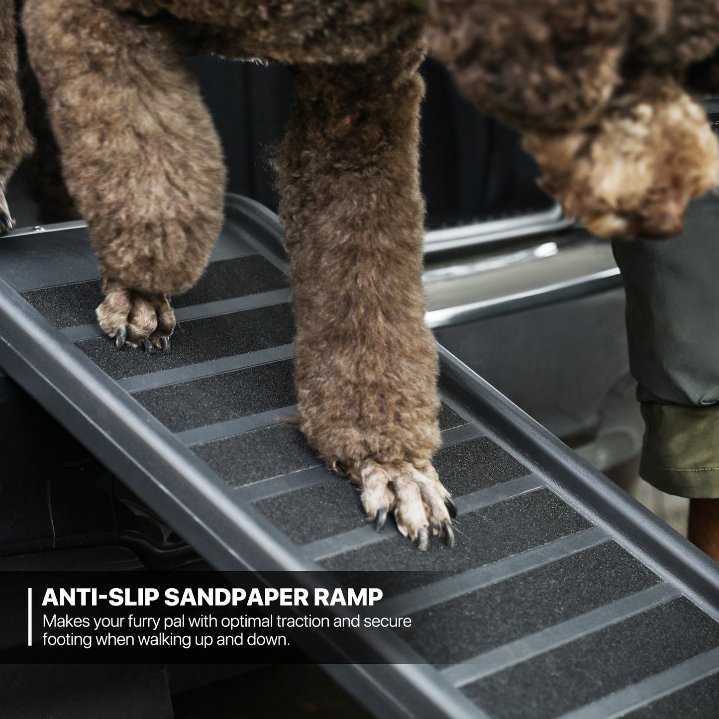 Folding Pet Ramp 63"x14.5" - Black