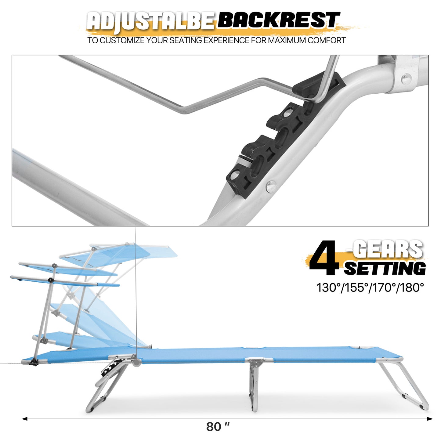 Outdoor Camping Chairs - Steel Tube - Oxford Fabric