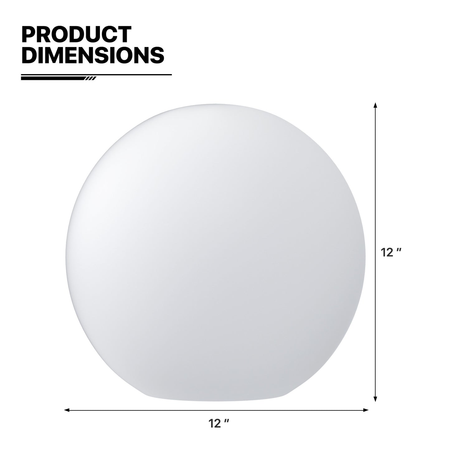 LED - Decor Light - 12''Ball - 16 Colors Remote Control