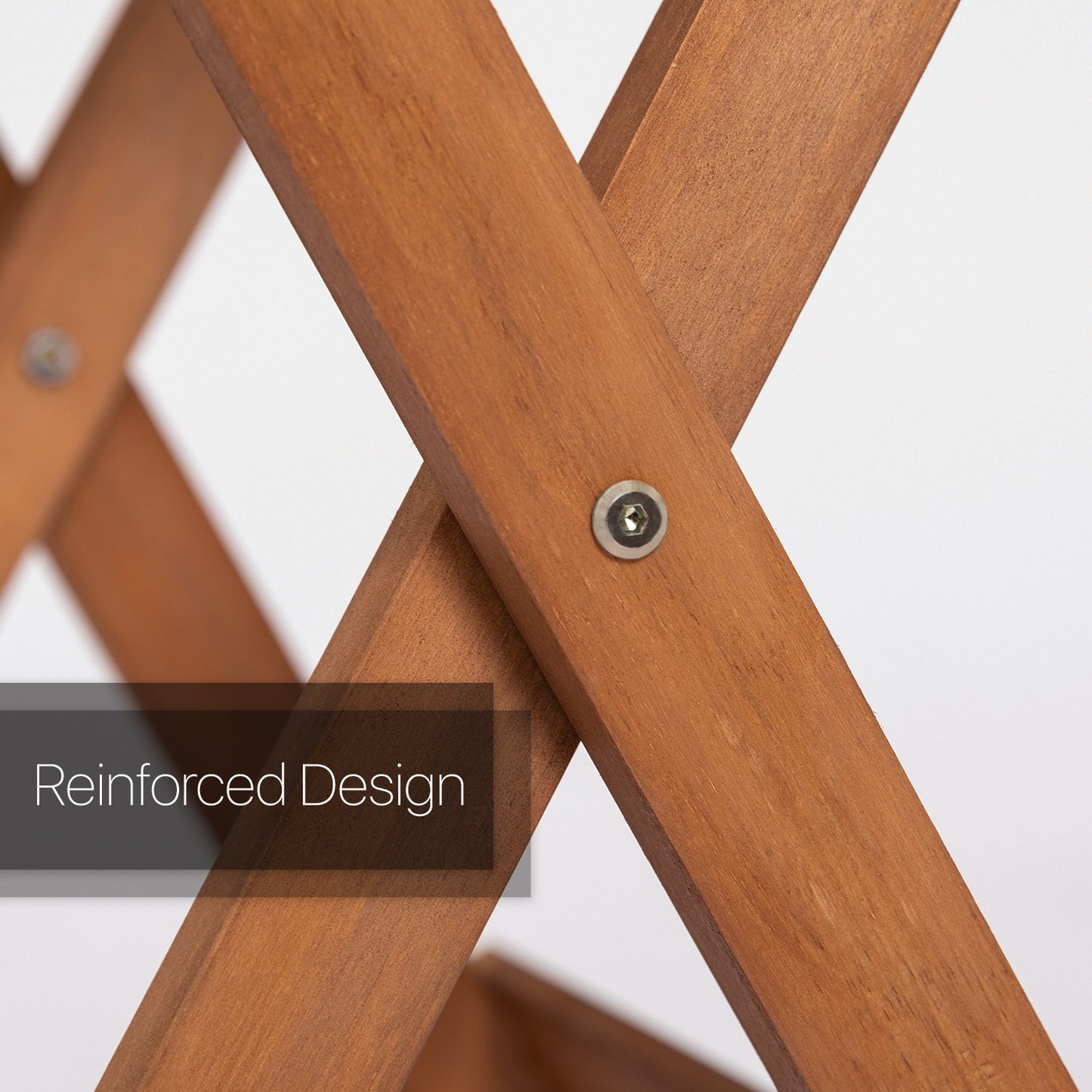 Round Folding Table - Wood - Brown