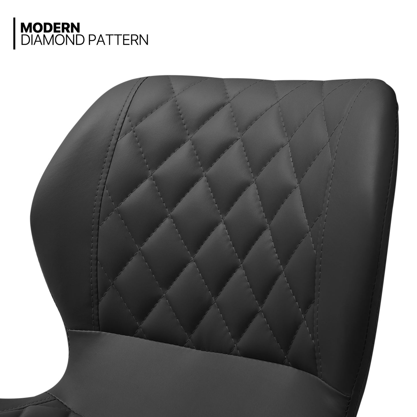 Diamond Pattern Bar Stool 2 Pcs