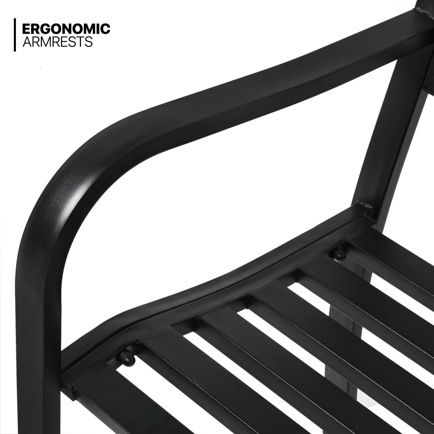 Iron Patio Garden Bench 50"x21"x34.5"