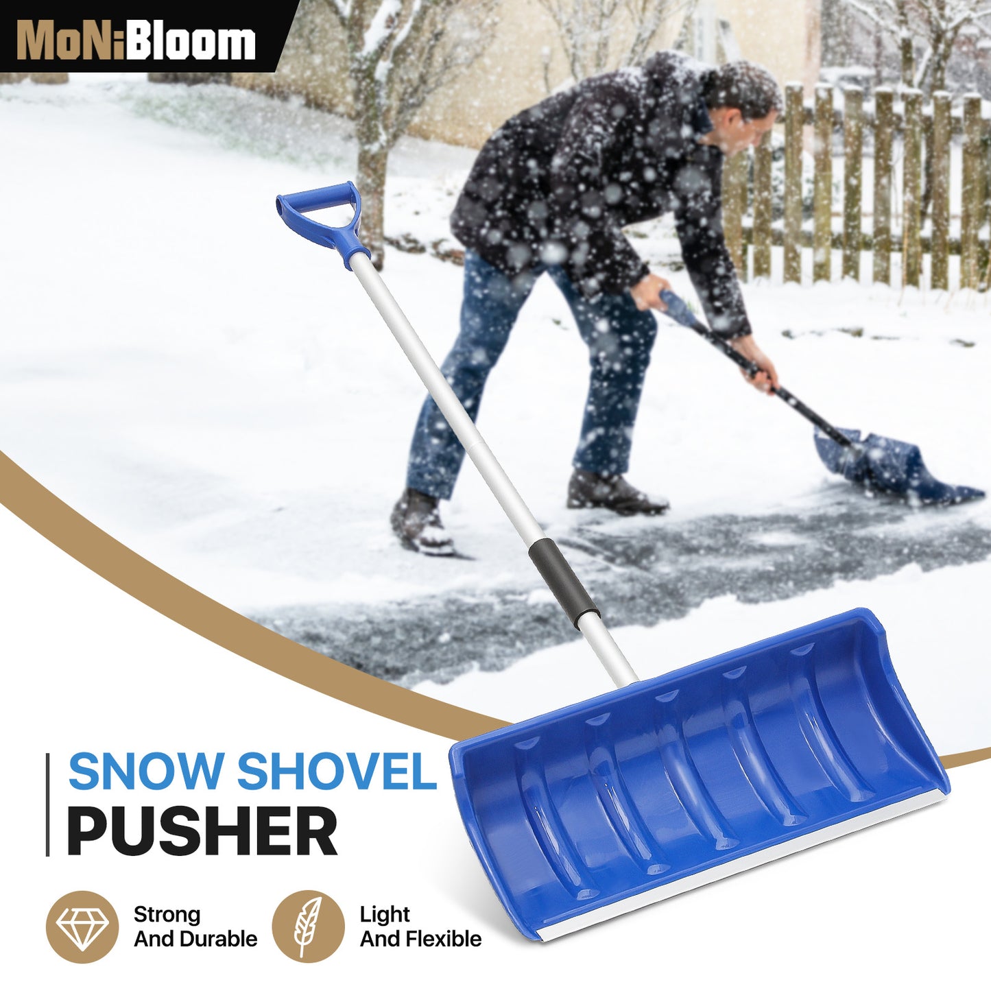 Snow Shovel - 4.5 FT Height - Blue